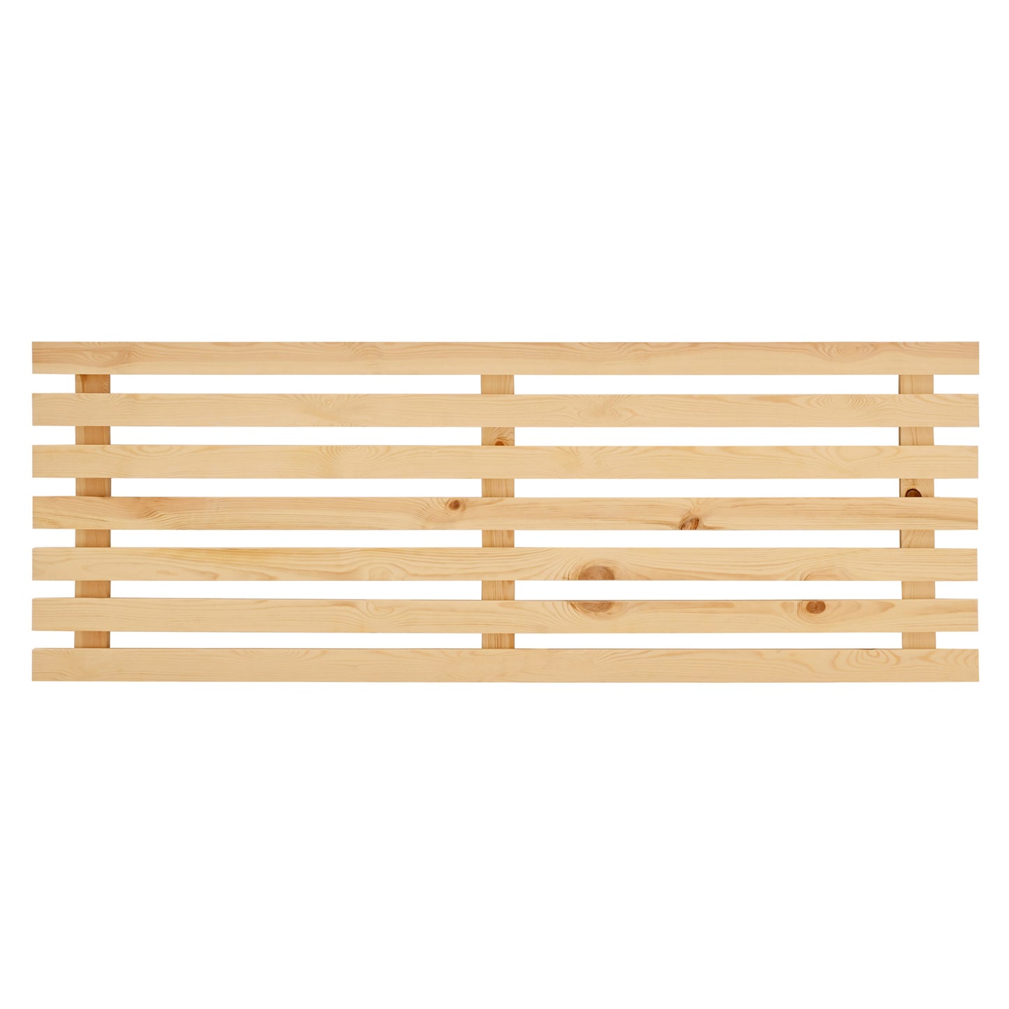Cabecero de madera maciza en tono natural de 140x73cm - DECOWOOD