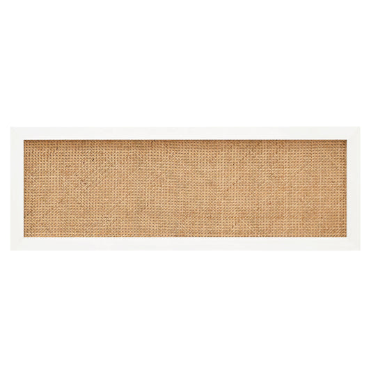 Cabecero de madera maciza y cannage en tono blanco de 200x60 - DECOWOOD