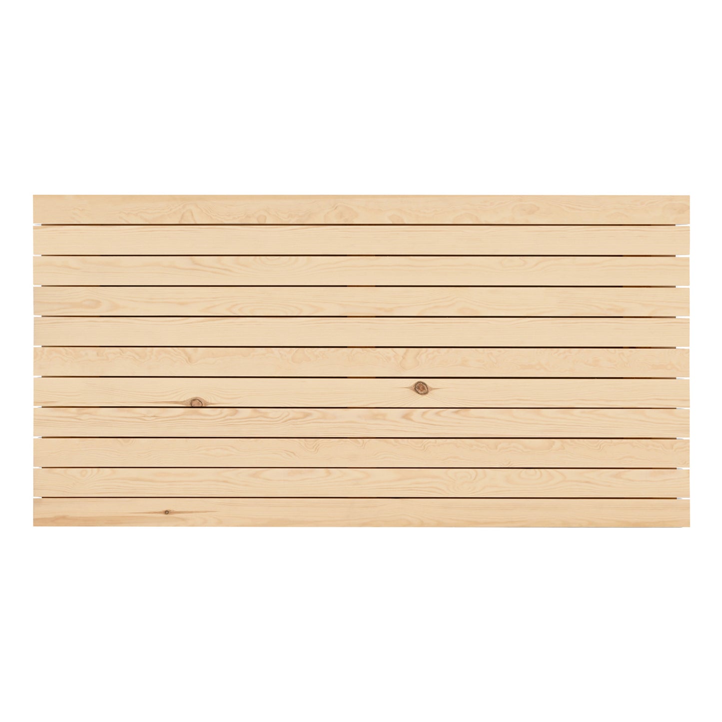 Cabecero de madera maciza en tono natural de 160x80cm - DECOWOOD