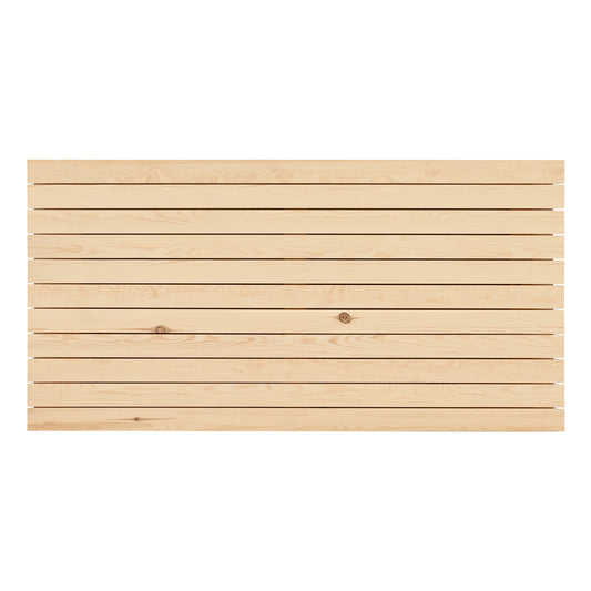 Cabecero de madera maciza en tono natural de 160x80cm - DECOWOOD