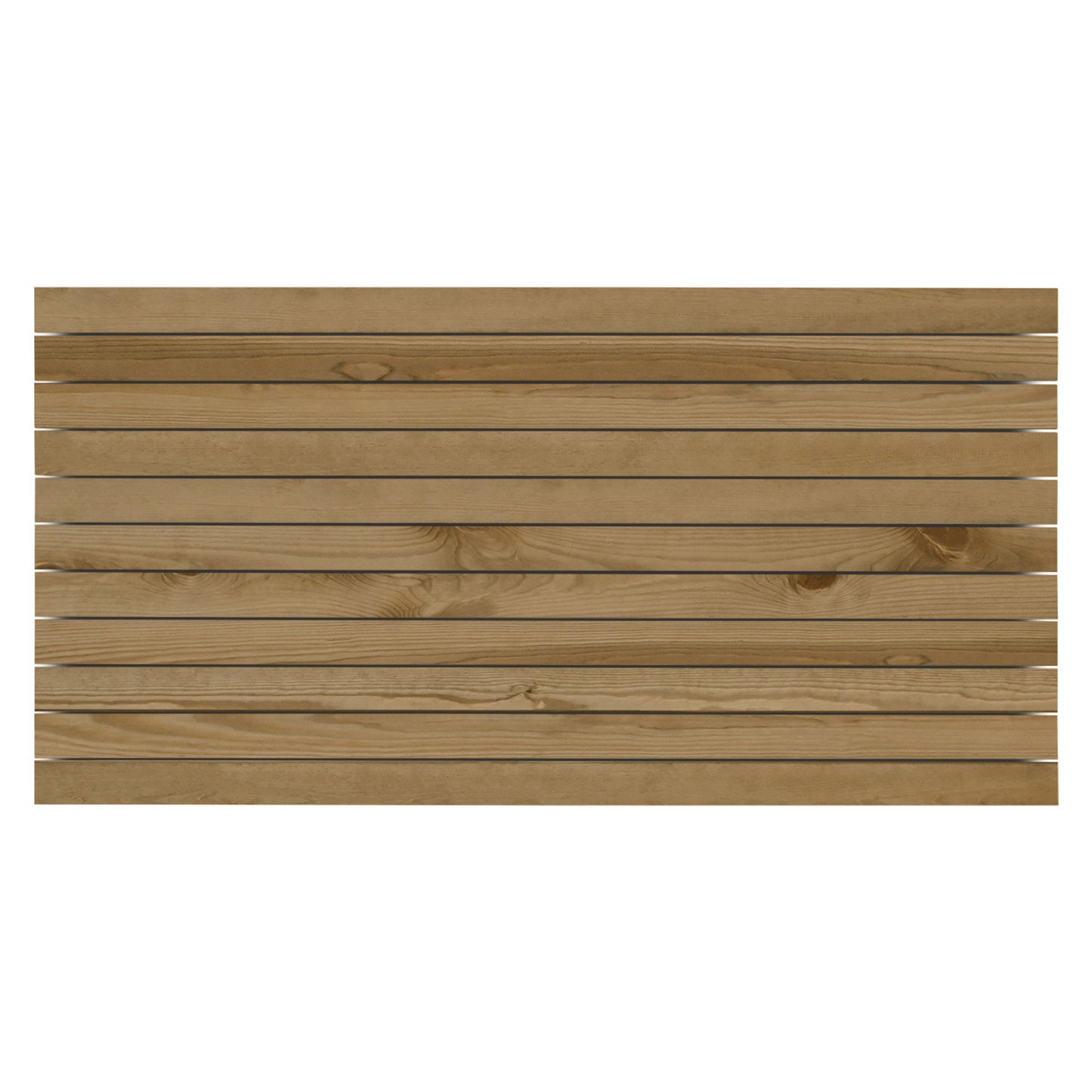 Cabecero de madera maciza en tono roble oscuro de 100x60cm - DECOWOOD