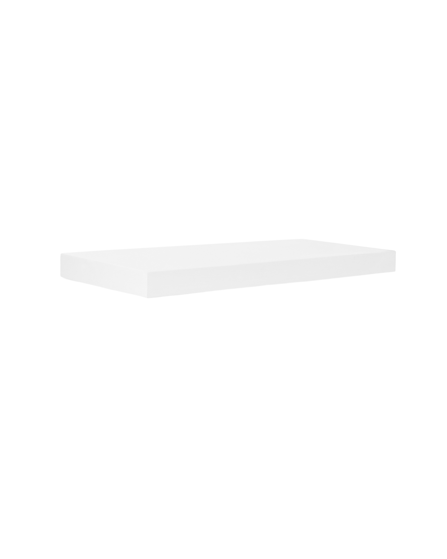 Mesita de noche de madera maciza flotante en tono blanco de 3,2x45cm - DECOWOOD