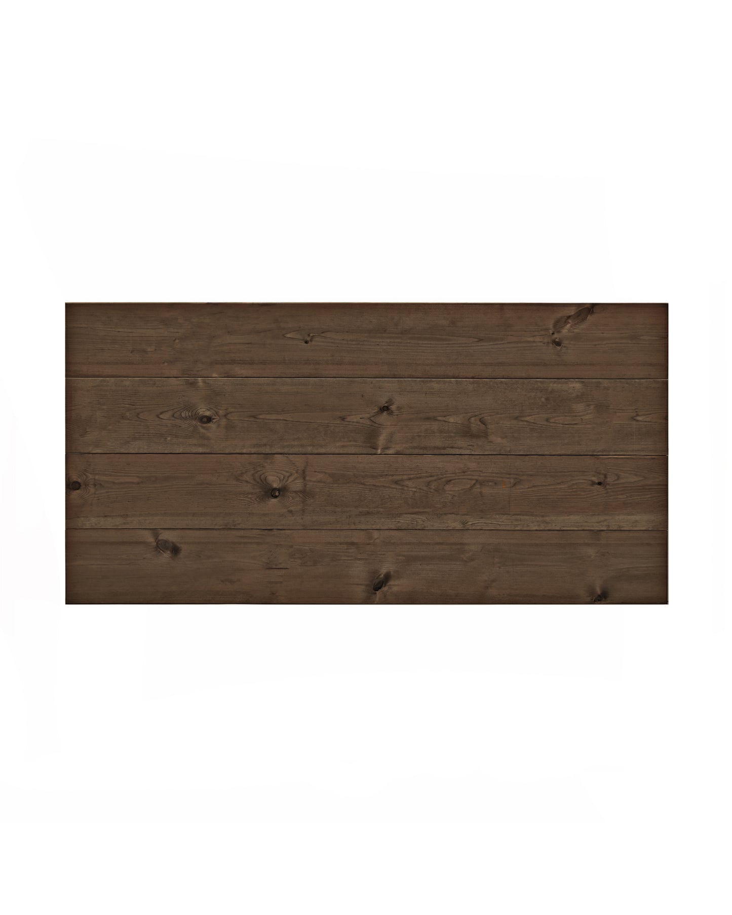 Cabecero de madera maciza en tono roble oscuro de 160x80cm - DECOWOOD