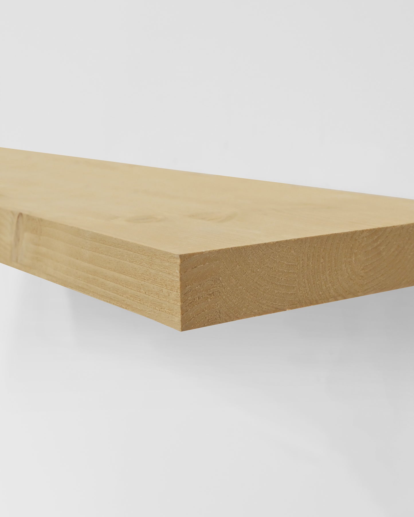 Estantería de madera maciza flotante acabado olivo 140cm - DECOWOOD