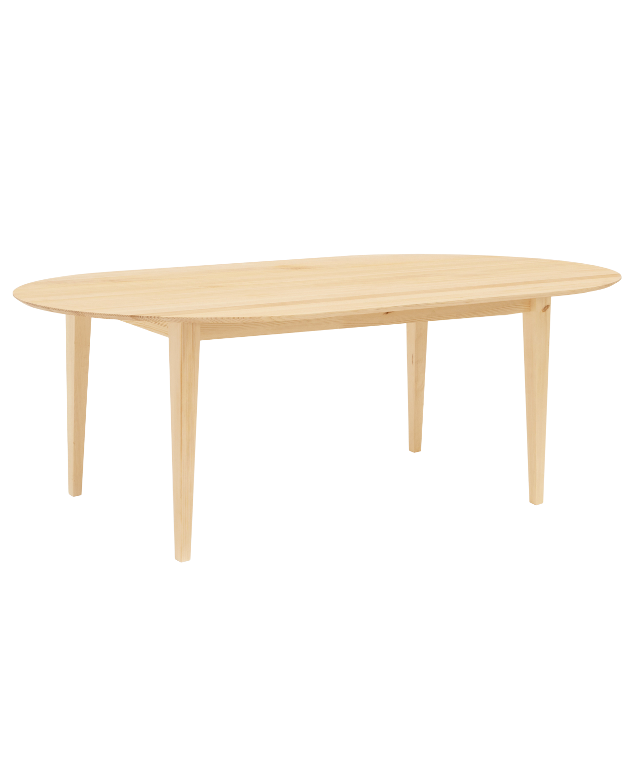 Mesa de comedor de madera maciza Natural 220x80cm - DECOWOOD