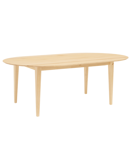 Mesa de comedor de madera maciza Natural 220x80cm - DECOWOOD