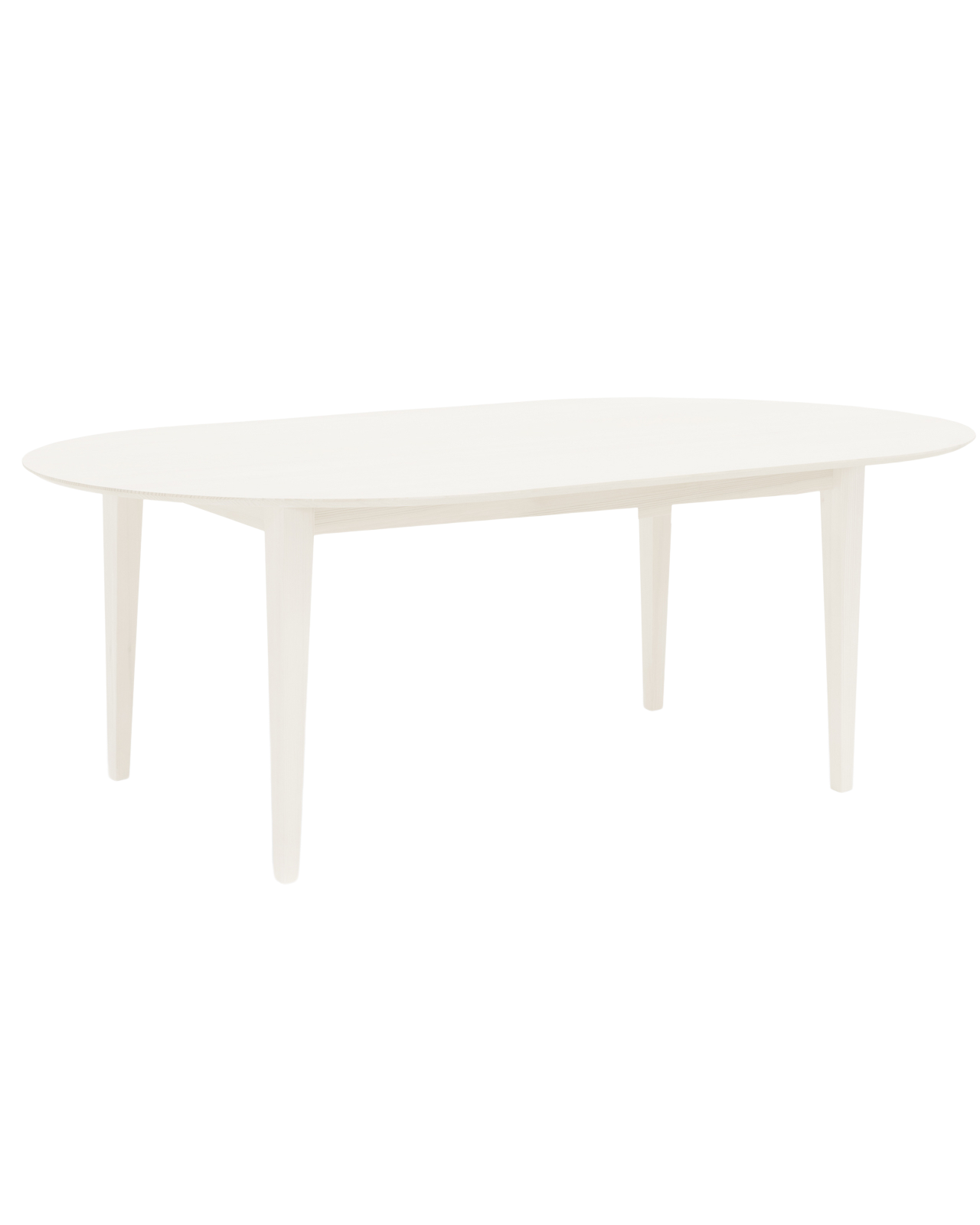 Mesa de comedor de madera maciza blanca 120x80cm - DECOWOOD