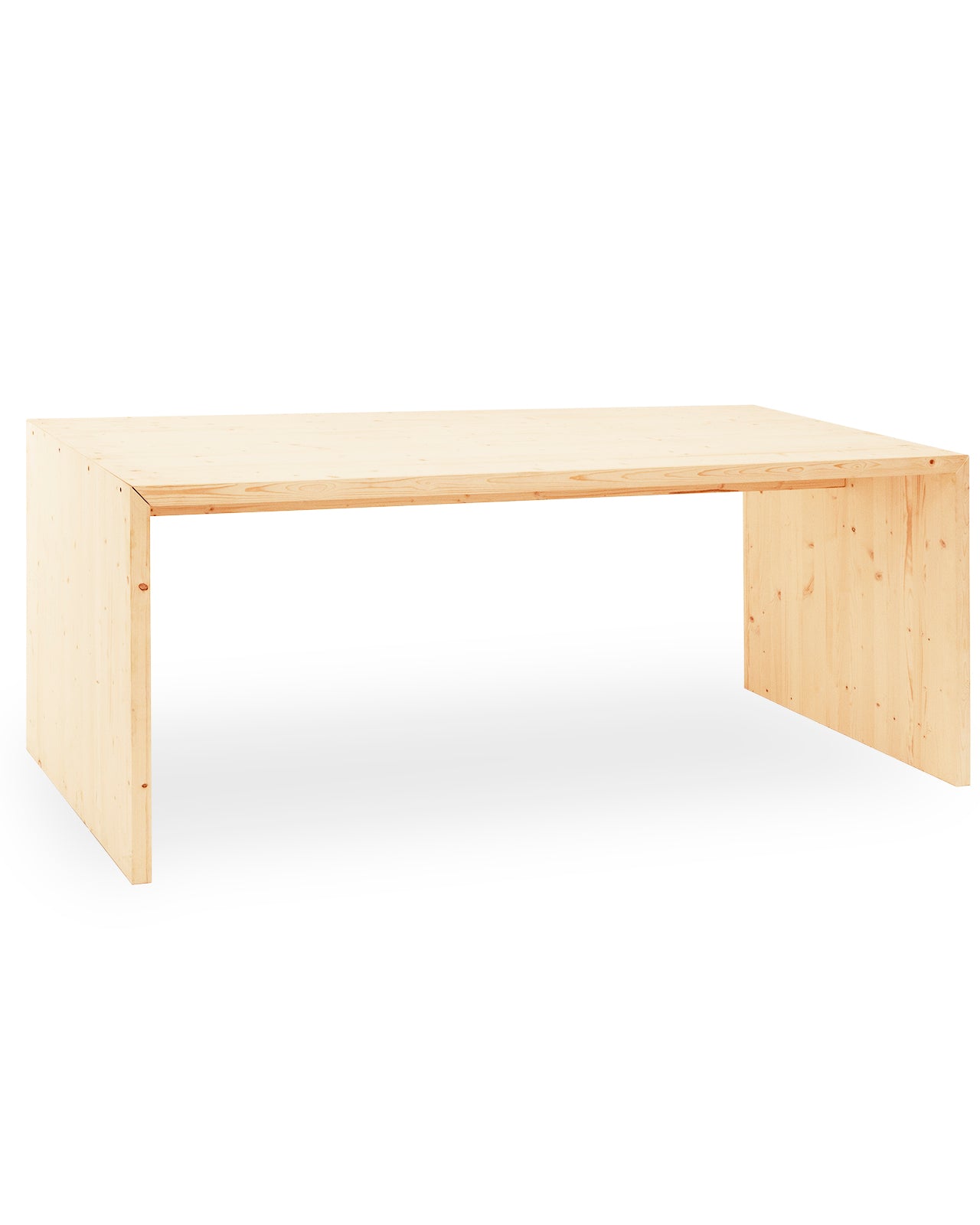 Mesa de comedor de madera maciza en tono natural de 200cm - DECOWOOD