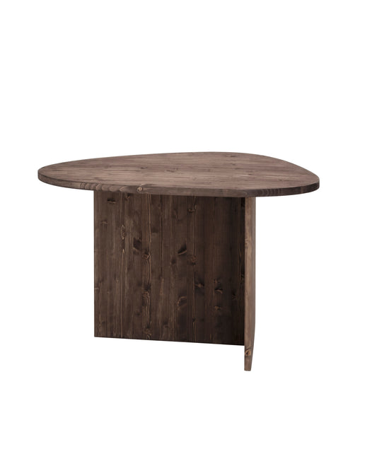 Mesa de centro de madera maciza en tono nogal de 140cm - DECOWOOD