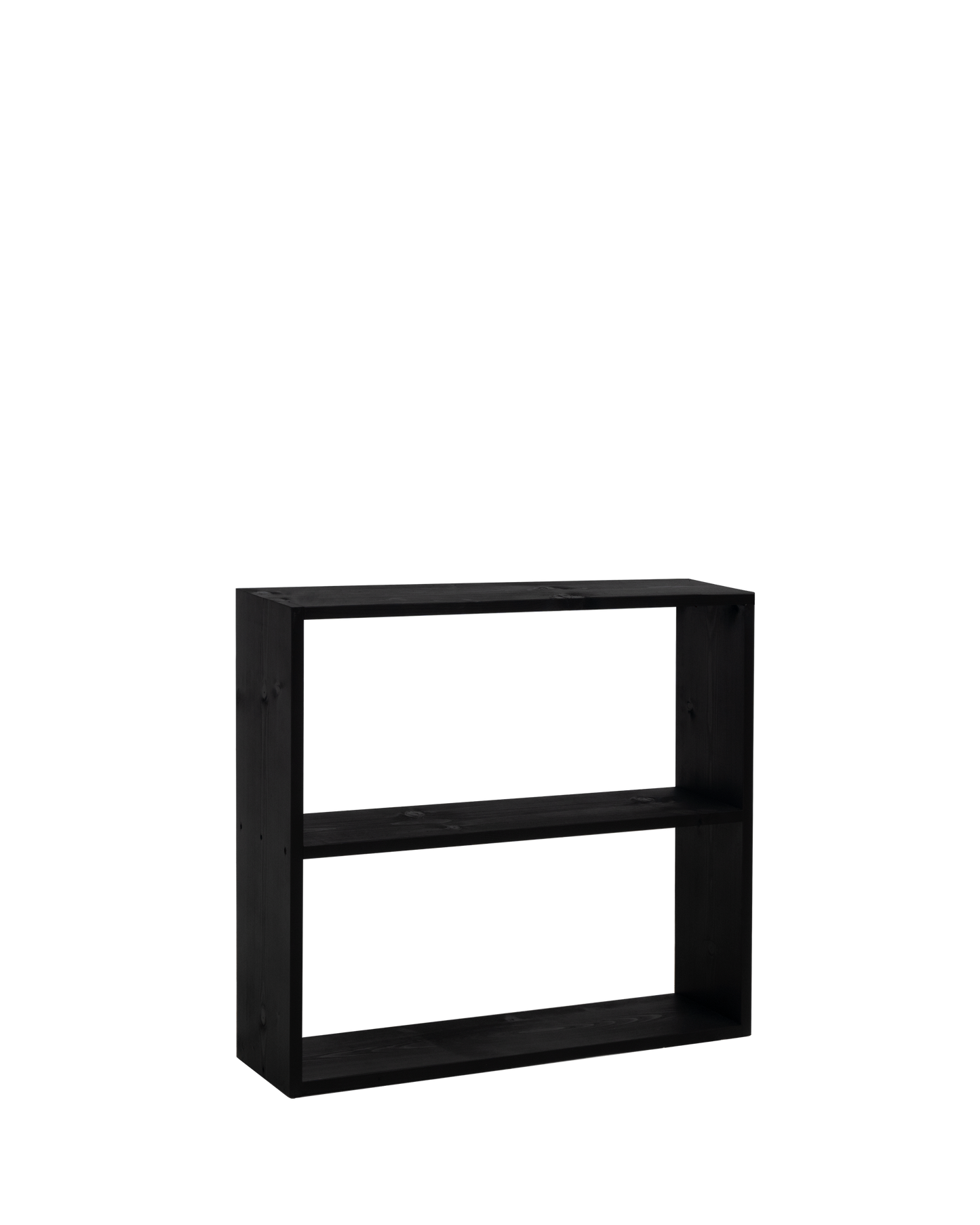 Estantería de madera mazica con 1 estante negro - DECOWOOD