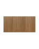 Cabecero de madera maciza en tono roble oscuro de 180x80cm - DECOWOOD
