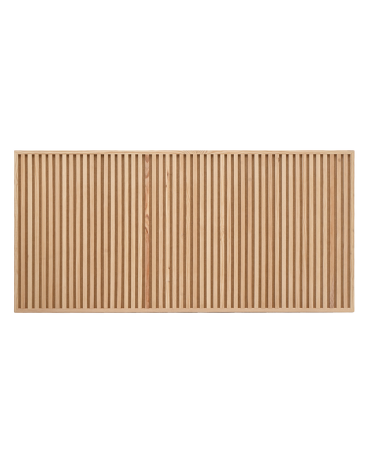 Cabecero de madera maciza en tono natural de 160cm - DECOWOOD