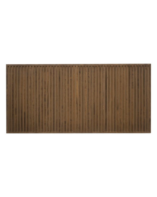 Cabecero de madera maciza en tono roble oscuro de 160cm - DECOWOOD