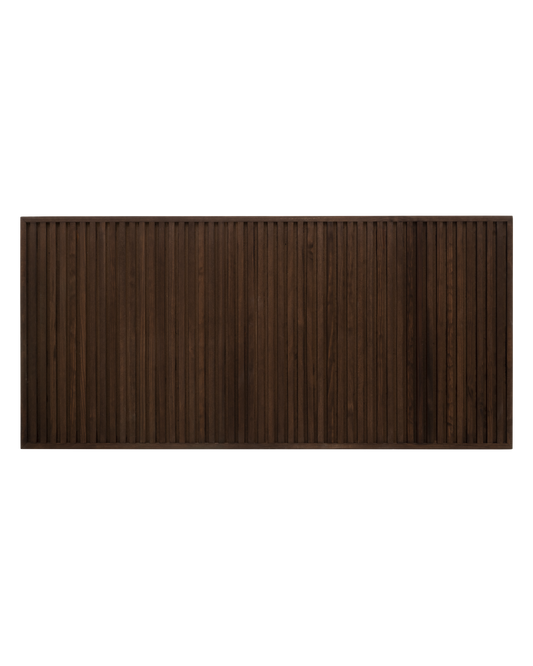 Cabecero de madera maciza en tono nogal de 160cm - DECOWOOD