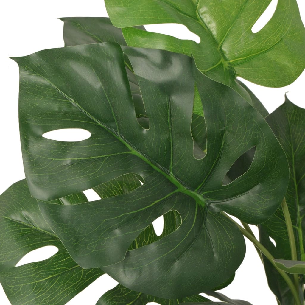 vidaXL Planta de monstera artificial con maceta verde 70 cm