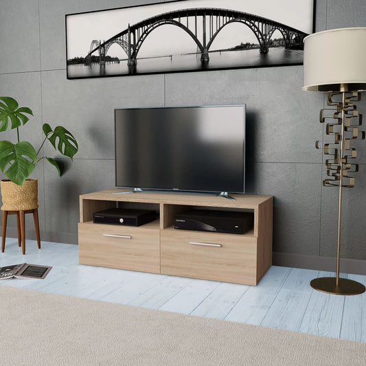 vidaXL Mueble de TV madera de ingeniería roble 95x35x36 cm
