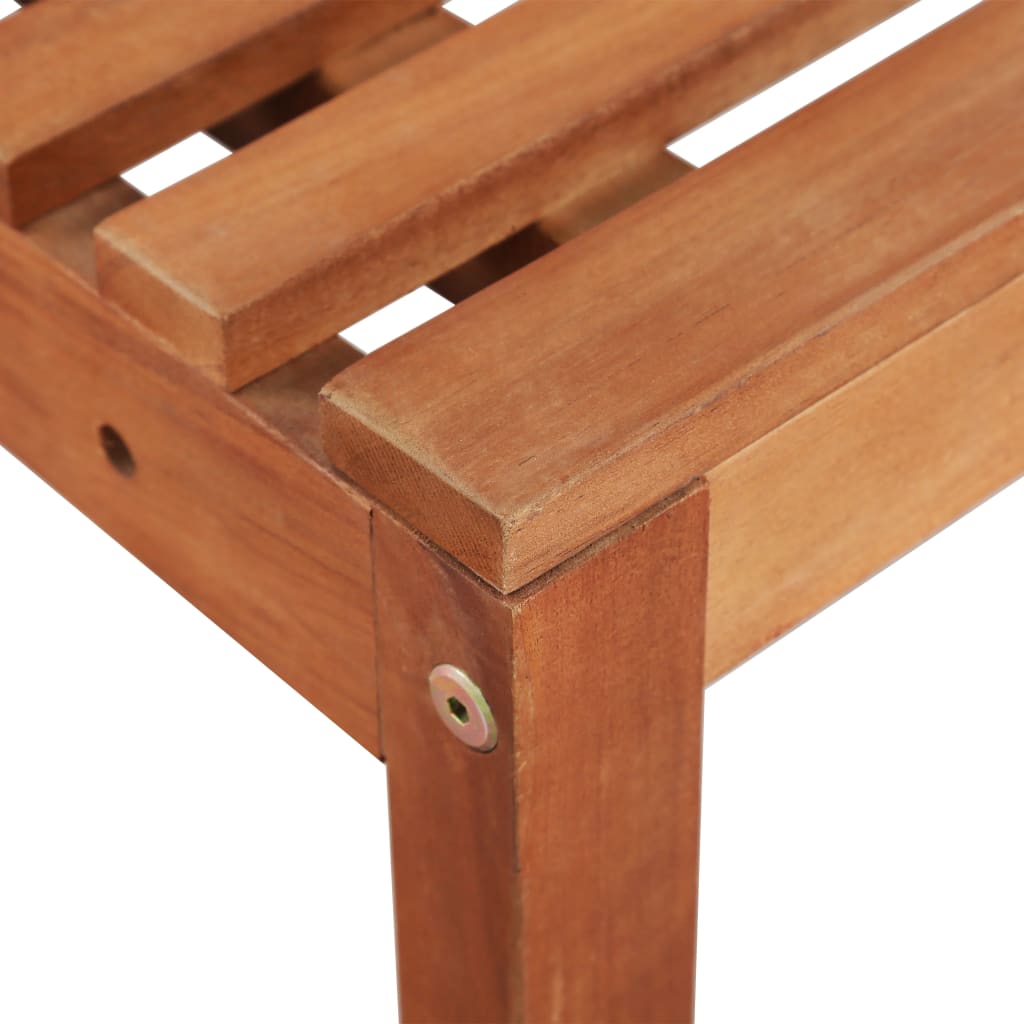 vidaXL Set mesa y sillas bistró de jardín 2 pzas madera maciza acacia