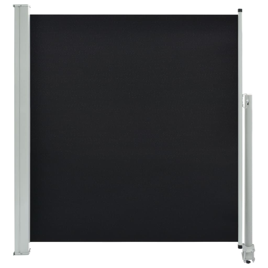 vidaXL Toldo lateral retráctil para patio 140x300 cm negro