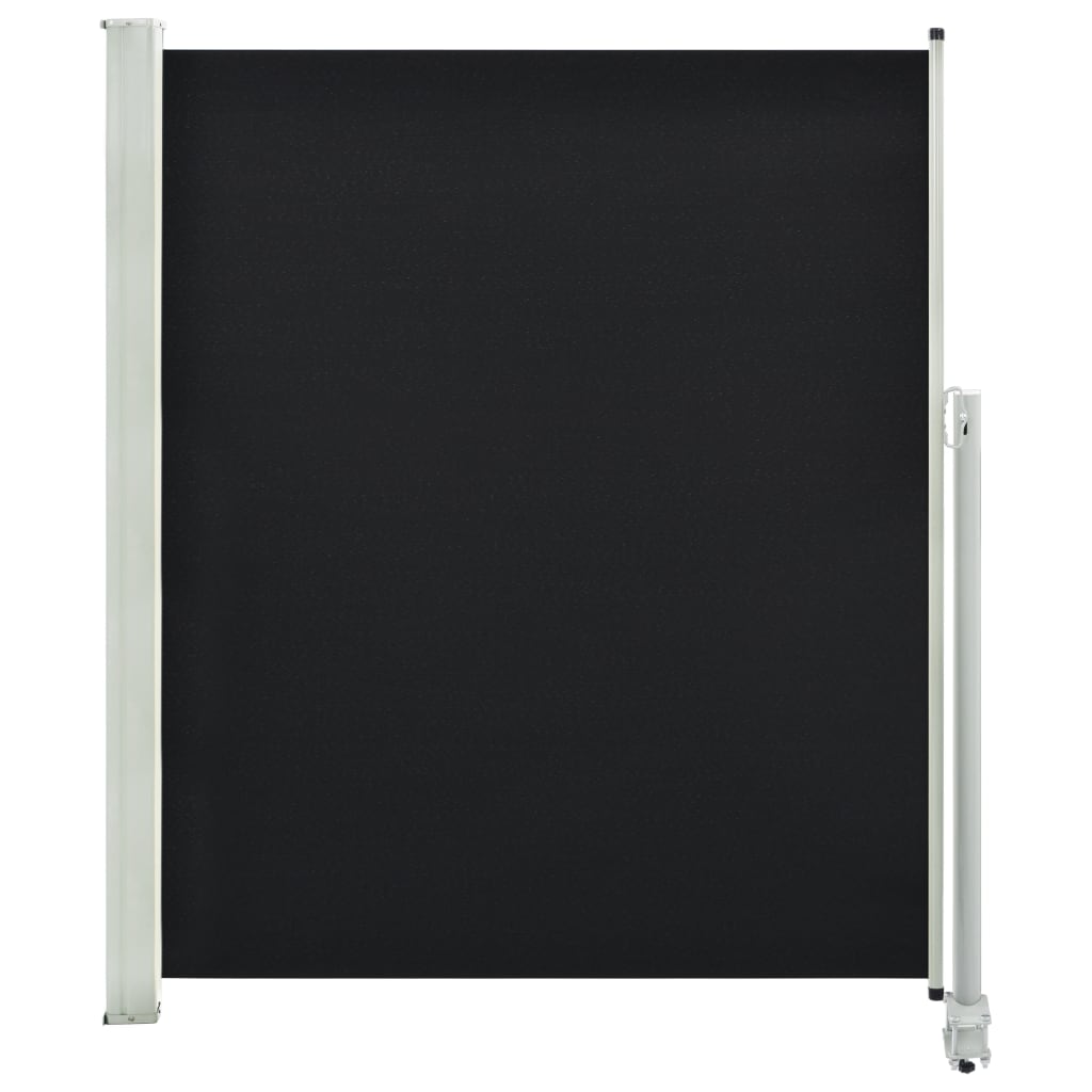 vidaXL Toldo lateral retráctil para patio 160x300 cm negro