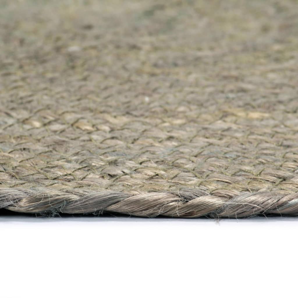 vidaXL Manteles individuales redondos 4 uds yute gris liso 38 cm