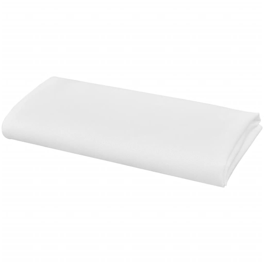 50 servilletas blancas de tela 50 x 50 cm