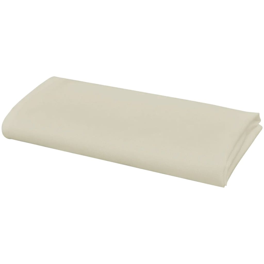 vidaXL Servilletas 25 unidades crema 50x50 cm