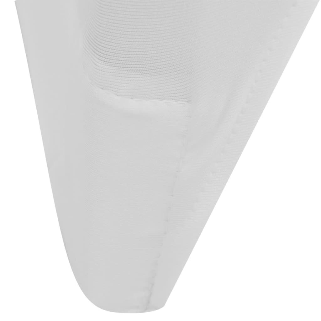 vidaXL Funda de silla elástica 4 unidades blanca