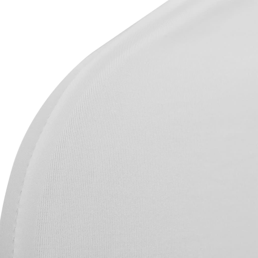 vidaXL Funda de silla elástica 4 unidades blanca