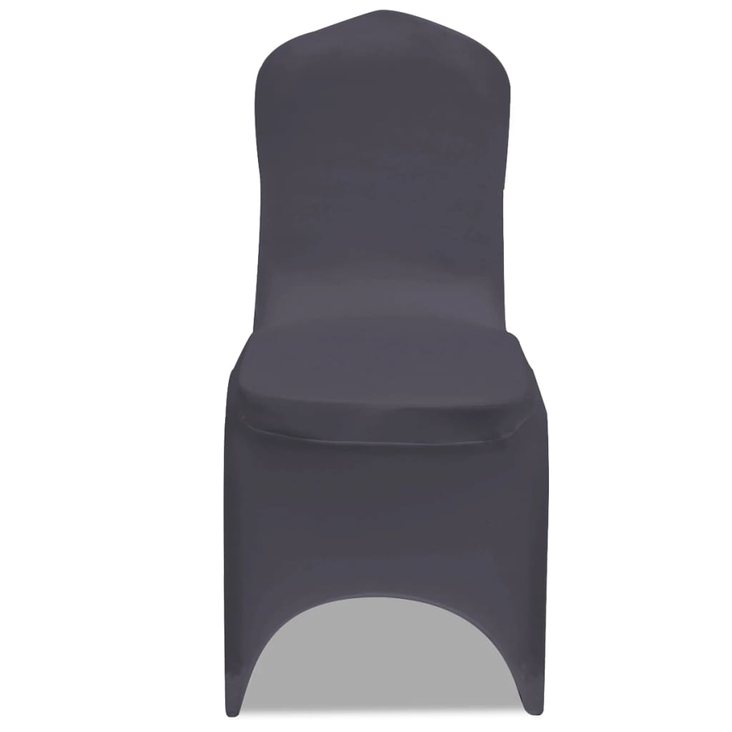 vidaXL Funda de silla elástica 6 unidades gris antracita