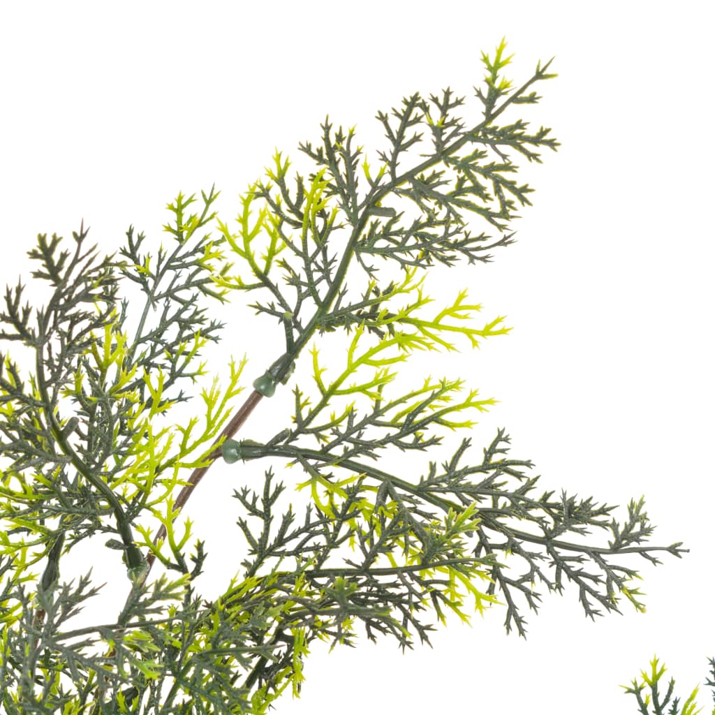 vidaXL Planta artificial árbol ciprés con macetero 150 cm verde