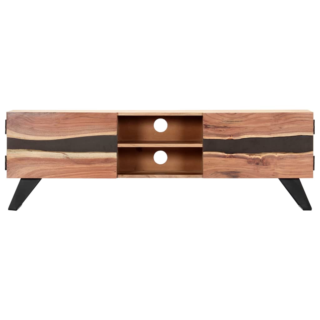 vidaXL Mueble de TV madera maciza de acacia 140x30x45 cm