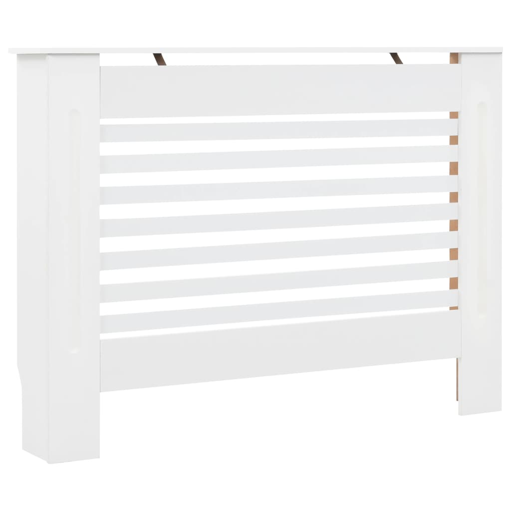 vidaXL Cubierta para radiador MDF blanco 112x19x81,5 cm