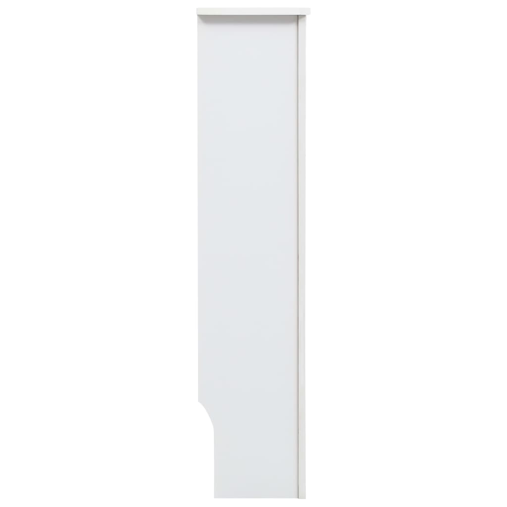 vidaXL Cubierta para radiador MDF blanco 112x19x81,5 cm