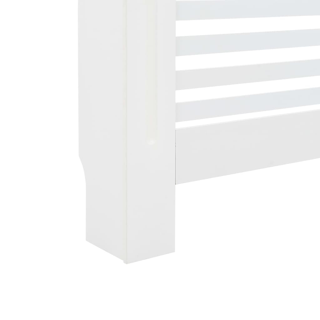 vidaXL Cubierta para radiador MDF blanco 112x19x81,5 cm