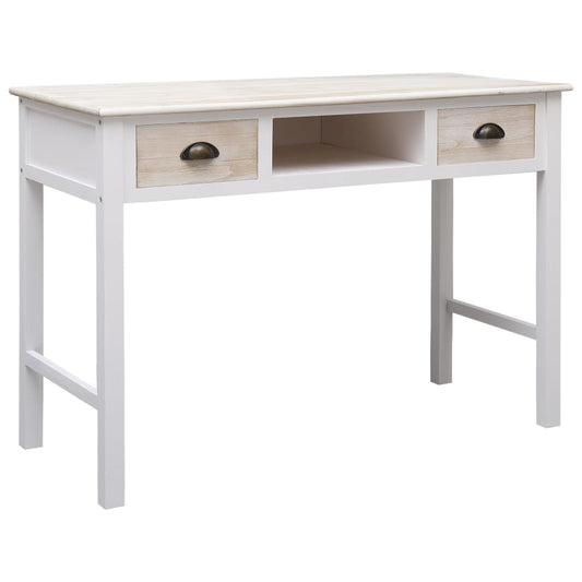 vidaXL Mesa consola de madera 110x45x76 cm