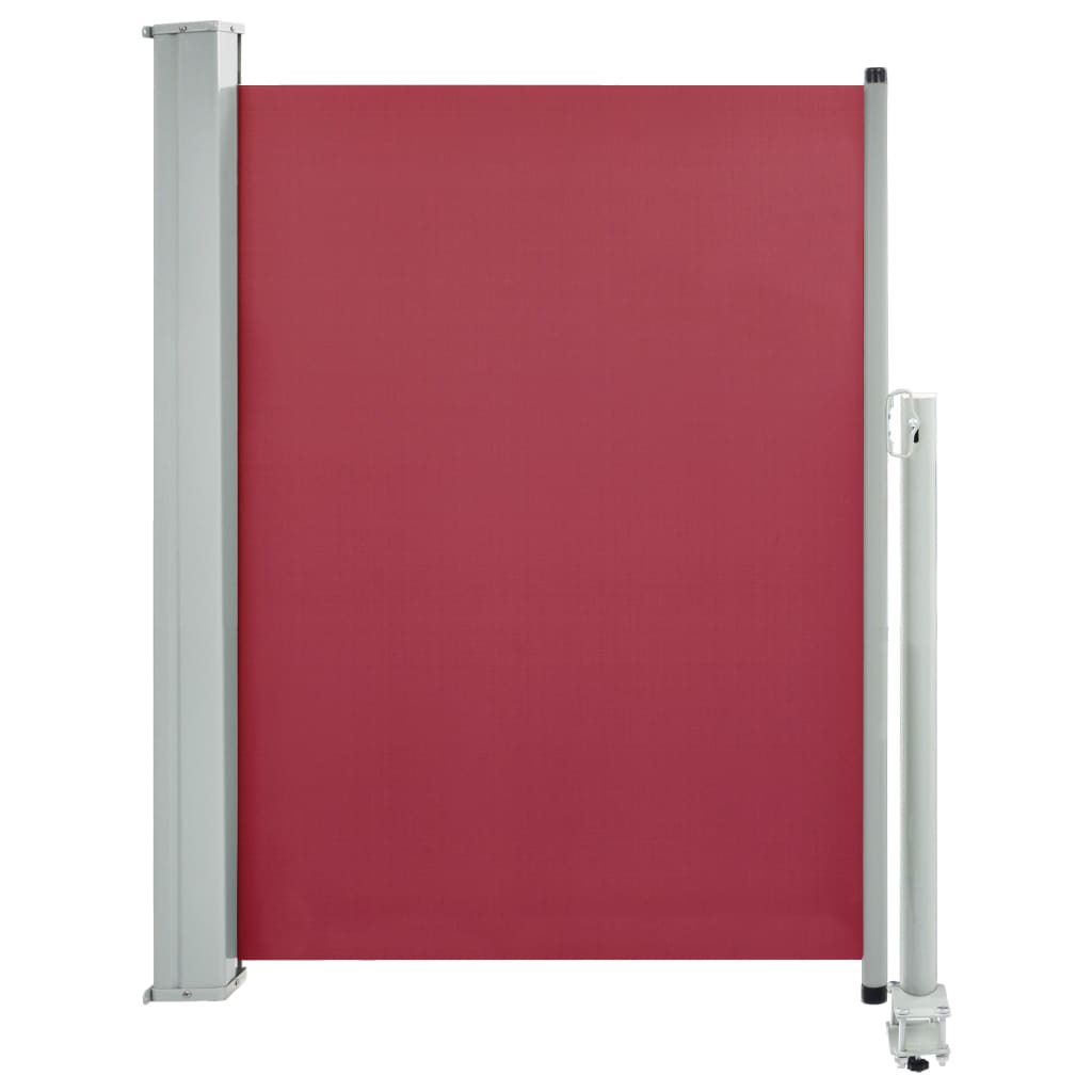 vidaXL Toldo lateral retráctil de jardín o terraza rojo 100x300 cm