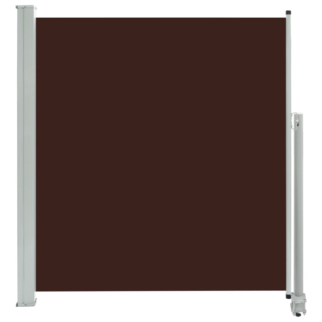 vidaXL Toldo lateral retráctil para patio marrón 140x300 cm