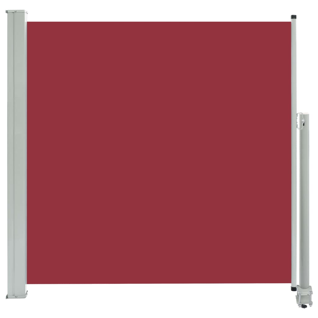 vidaXL Toldo lateral retráctil de jardín rojo 160x300 cm