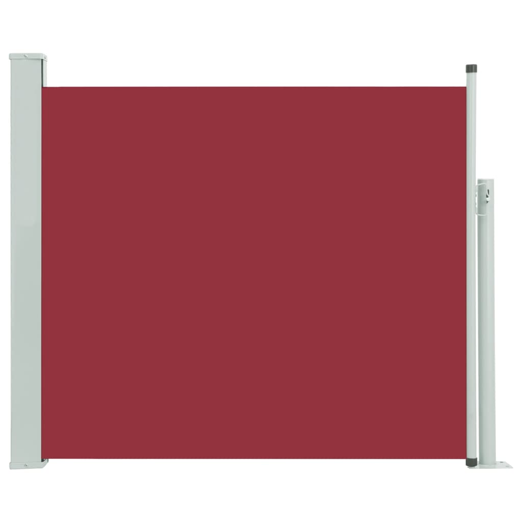 vidaXL Toldo lateral retráctil de jardín rojo 100x300 cm