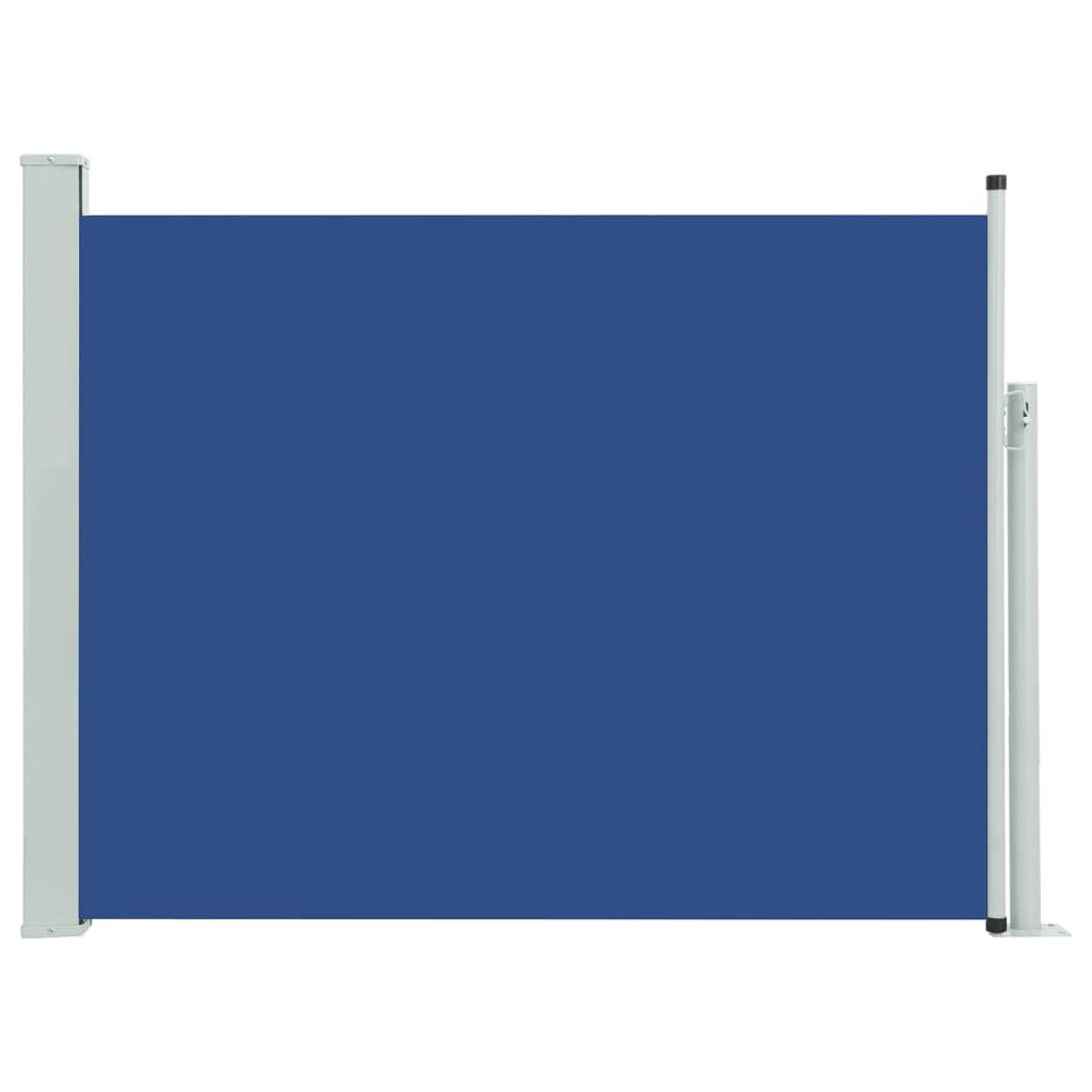 vidaXL Toldo lateral retráctil de jardín azul 140x500 cm