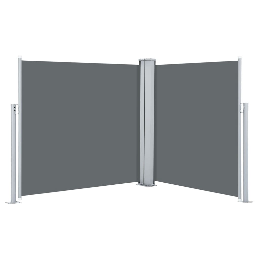 vidaXL Toldo lateral retráctil gris antracita 100x600 cm