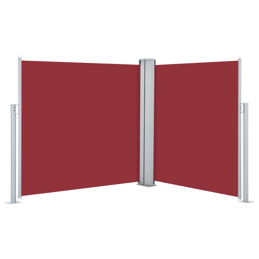 vidaXL Toldo lateral retráctil rojo 100x600 cm