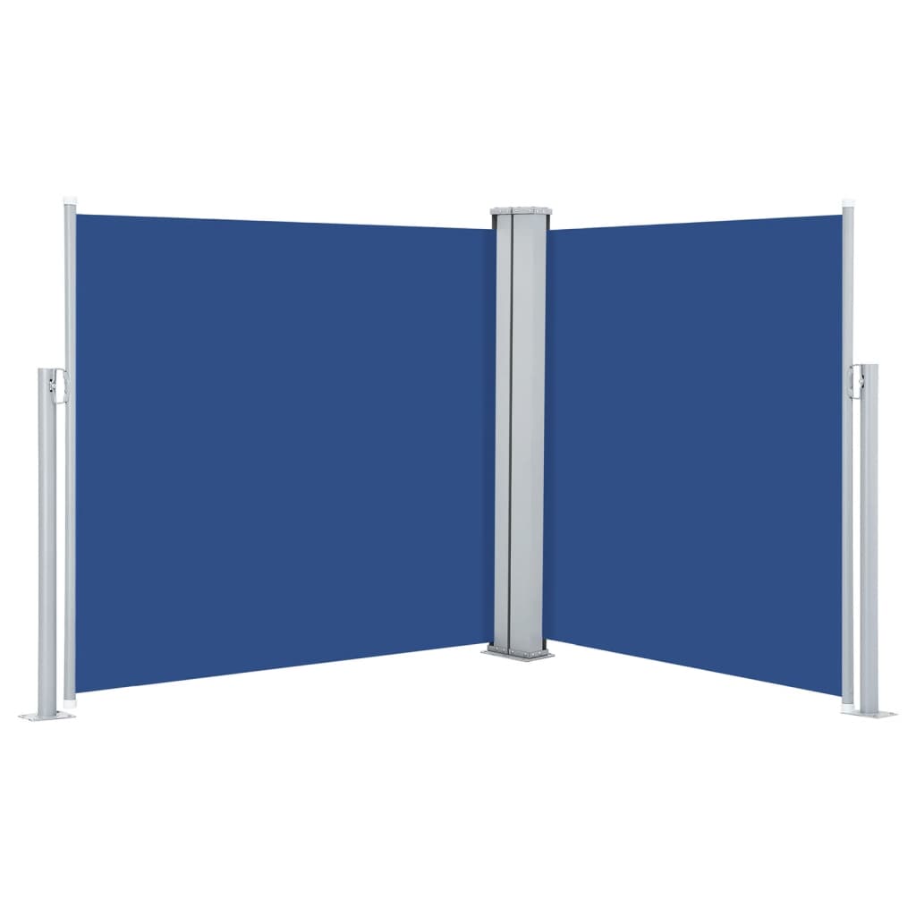 vidaXL Toldo lateral retráctil azul 120x600 cm