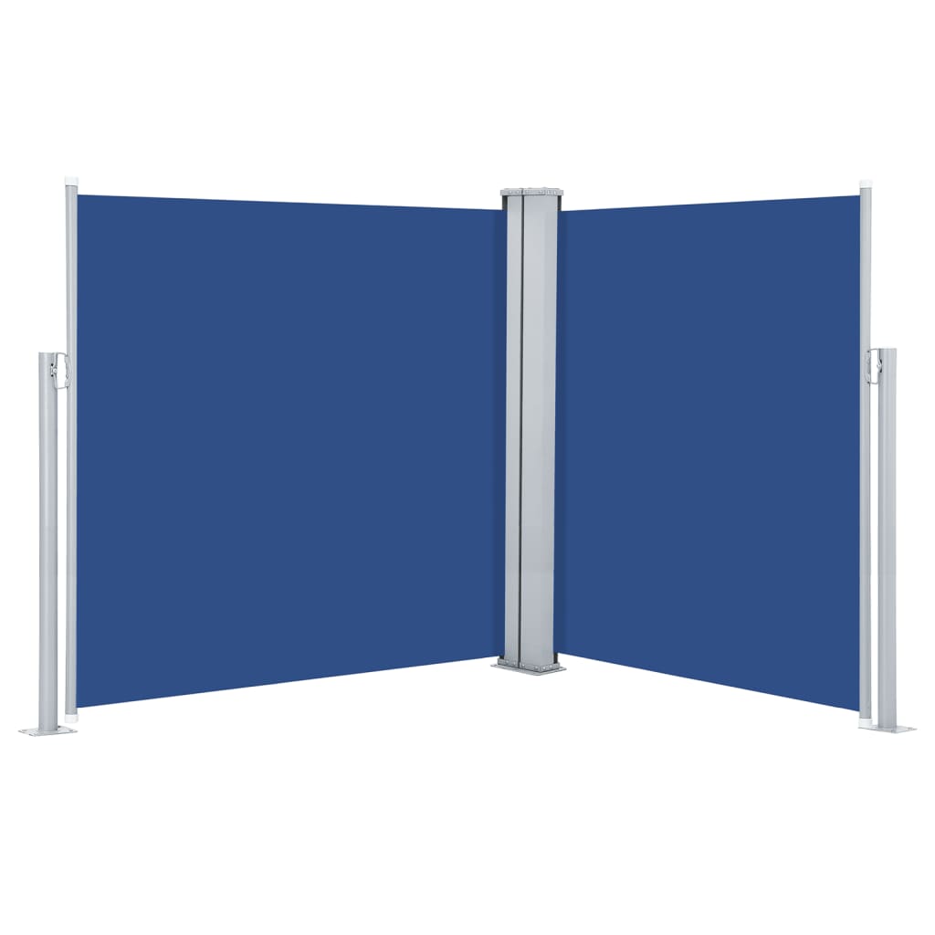 vidaXL Toldo lateral retráctil azul 140x600 cm