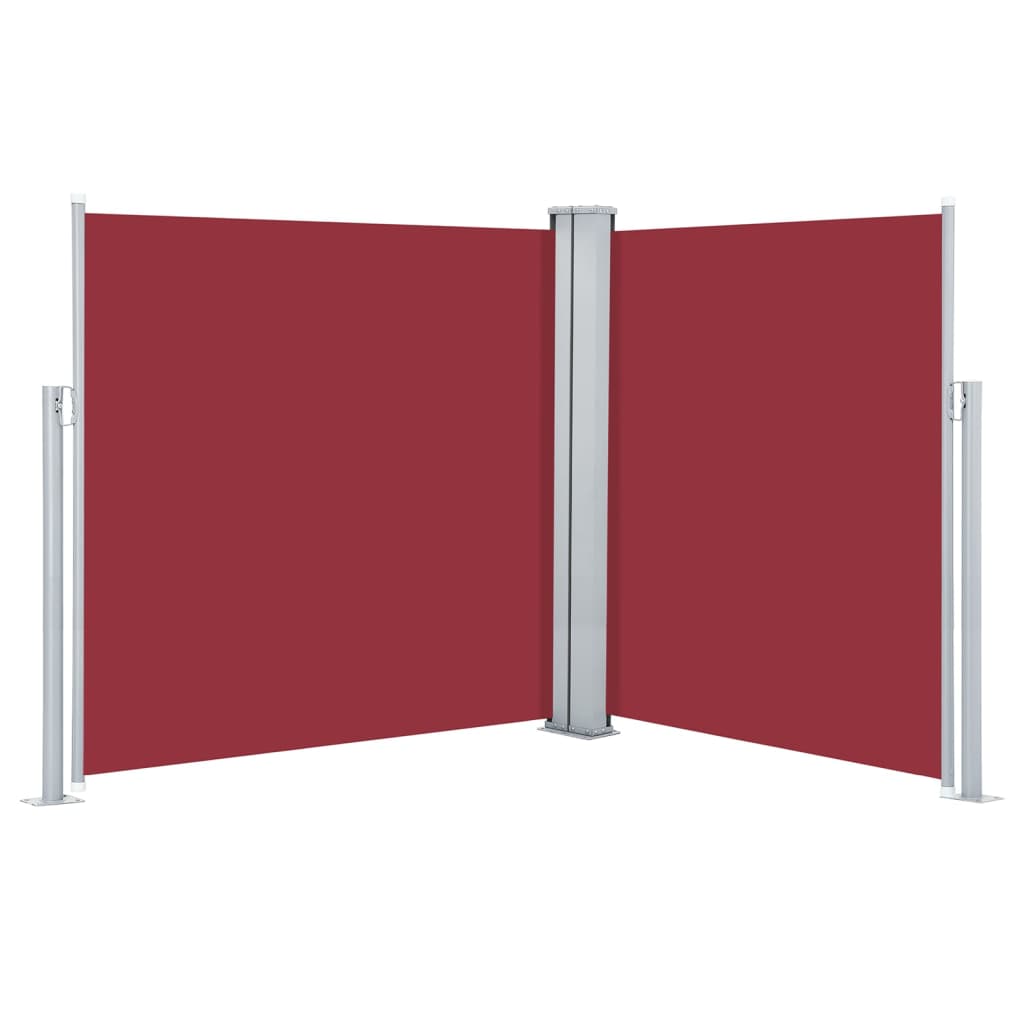 vidaXL Toldo lateral retráctil rojo 160x600 cm