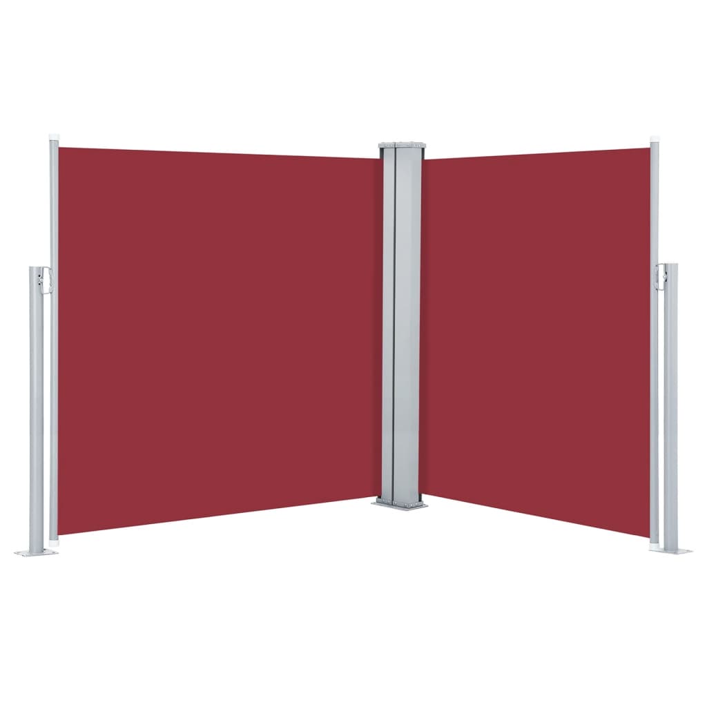 vidaXL Toldo lateral retráctil rojo 170x600 cm