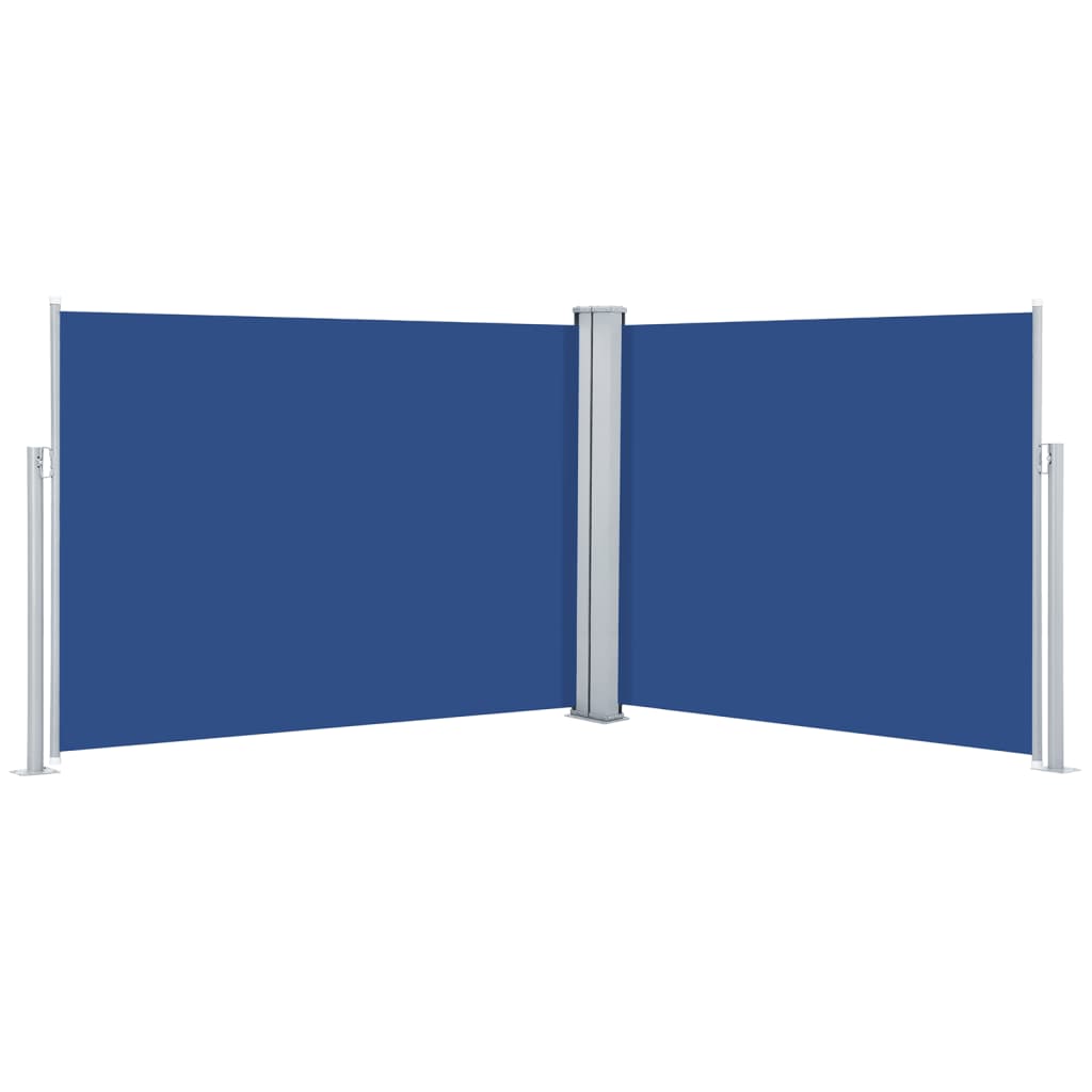 vidaXL Toldo lateral retráctil azul 140x1000 cm