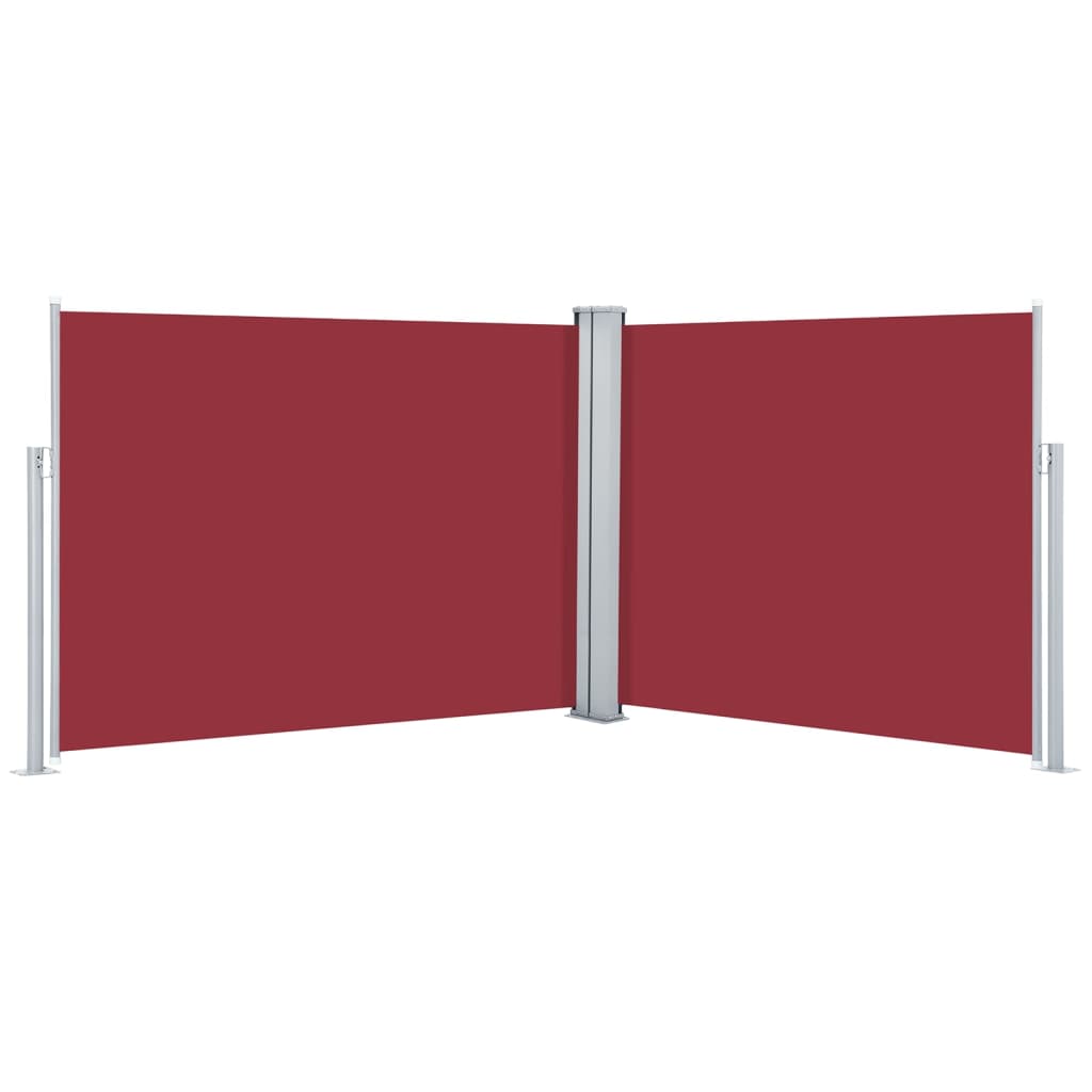 vidaXL Toldo lateral retráctil rojo 140x1000 cm