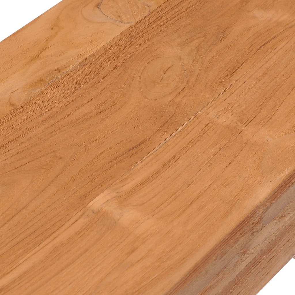 vidaXL Mesa consola de madera maciza de teca 110x35x75 cm