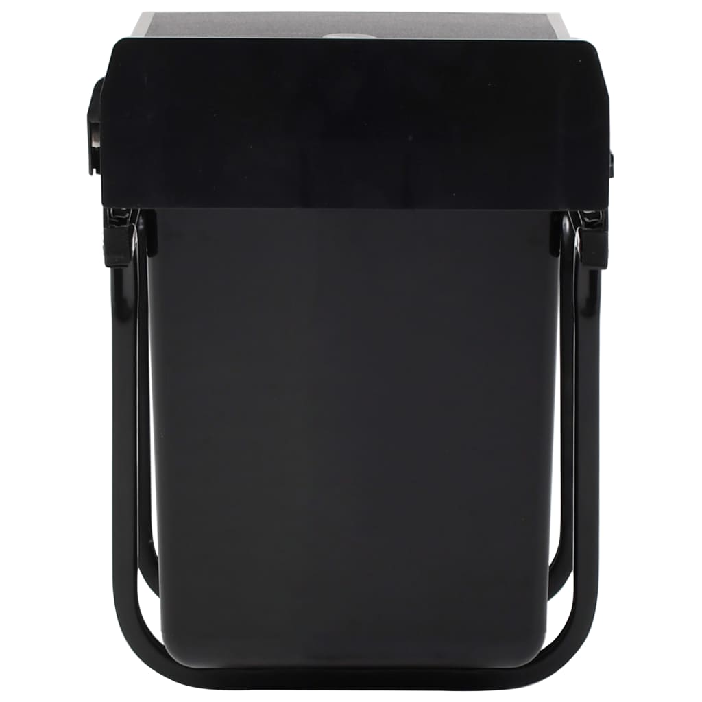 vidaXL Cubo de basura extraíble en armario de cocina cierre suave 20 L